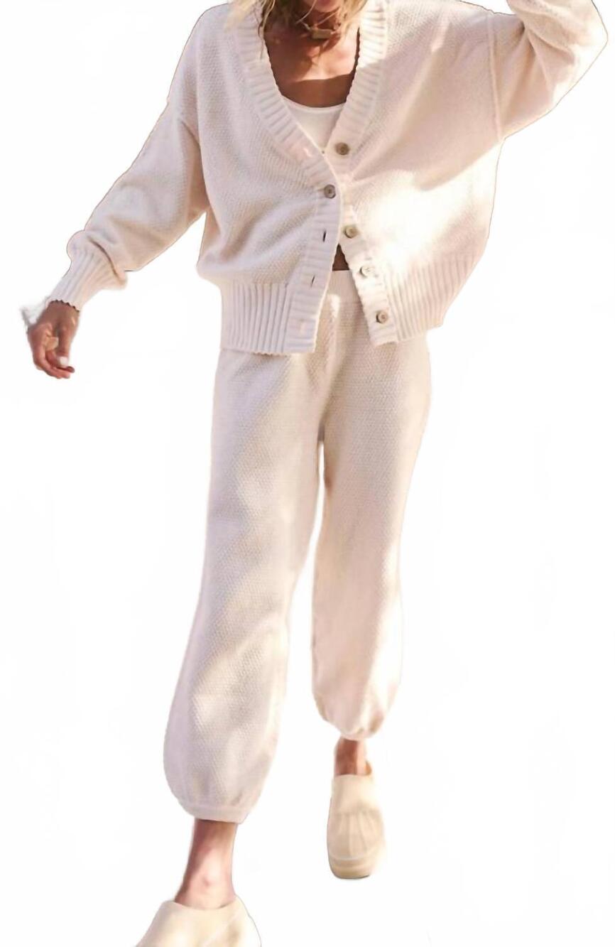NEW FREE PEOPLE hailee cardigan set in white
